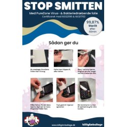 Purezone - Virusdrbende folie Til Dankort Terminaler