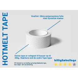 Logotape 2 farvet - Hotmelt tape - 72 ruller