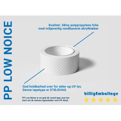Logotape 1 farve - low noice tape - 72 ruller