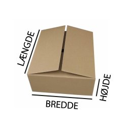 Papkasser - 680 x 400 x 200 mm 25 stk.