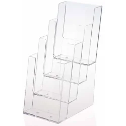 Brochure-holder Taymar M65, bordmodel 4 fag - 1 stk