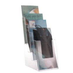 Brochure-holder Taymar M65, bordmodel 4 fag - 1 stk