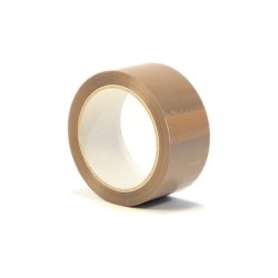 Pakketape, brun PP acrylic, Low noice - 6 rll