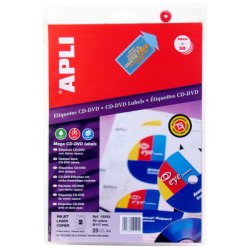 CD-Label fra APLI, 117 mm. - 1 pk.