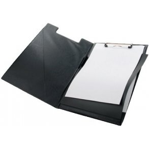 Clipboard A4 SORT, m/d�kside - 1 stk.