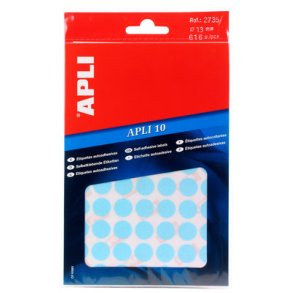 Etiketter bl  13mm - 1 pk - 616stk