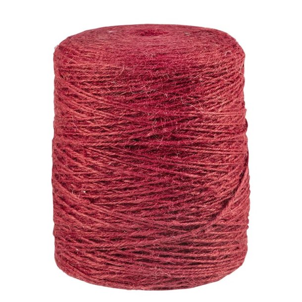 Flaxcordel 4 streng, bordeaux - 1 kg.