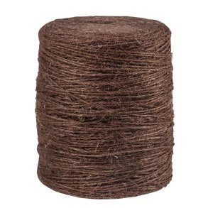 Flaxcordel 4 streng, brun - 1 kg.