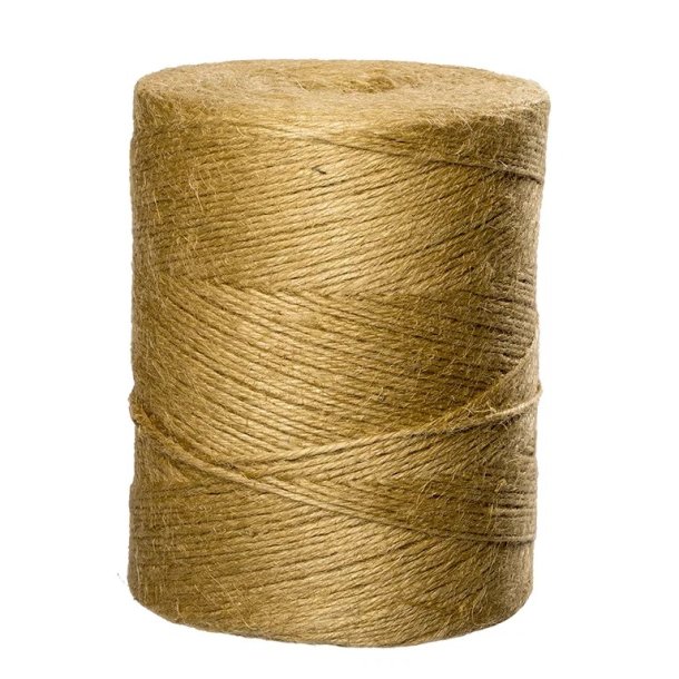 Flaxcordel 4 streng, honning - 1 kg.