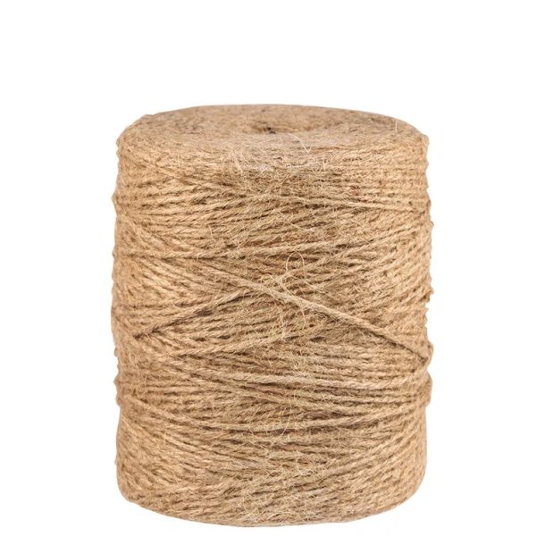 Flaxcordel 4 streng, lysebrun - 1 kg.