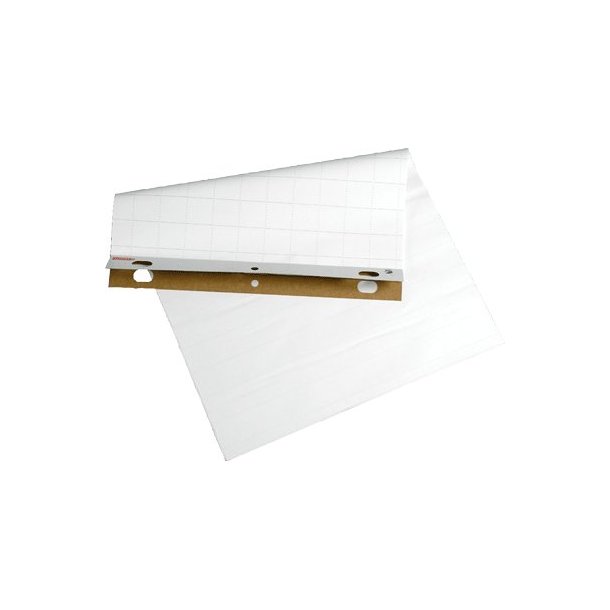 Flipover papir 95x65 kvadrater - Blok a 50 ark