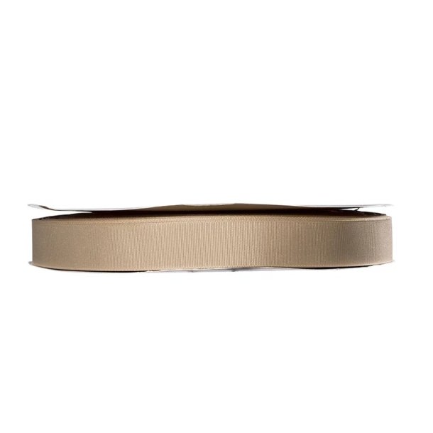 Grosgrainb�nd beige, 25 mm - 100 m