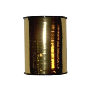 Gavebnd metalic 10mm guld, fv. 06 - 1 rulle