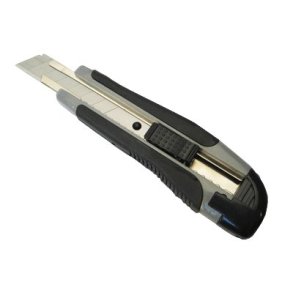 Hobbykniv 9mm soft-cut luksus, sort/gr - 1 stk