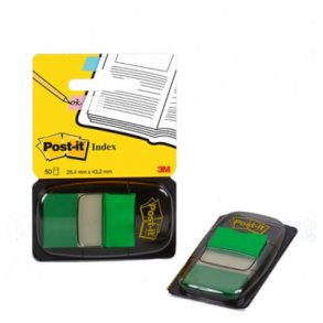 Post-it indexfaner 680GN2 grn - 25x43 cm - 1 pakke