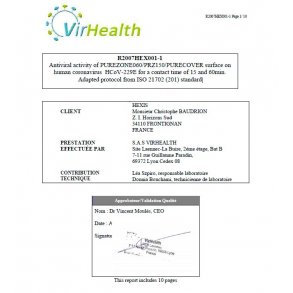 PureZone datablad ISO21702 certificering