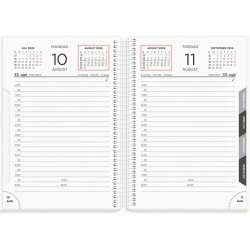 Mayland 2026 kalender, 1-Dags Spiral - HVID