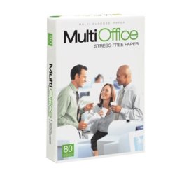 Kopipapir hvid 80g A4 Multioffice, EU blomst - 500 ark