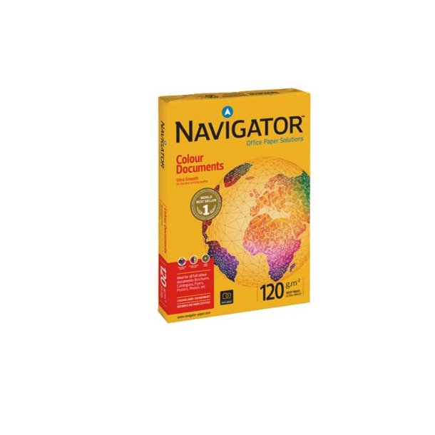 Kopipapir Navigator, hvid 120g - A4 - 250 ark