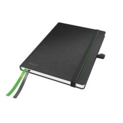 Notesbog hardcover A5 lin. 96g/80ark sort - 1 stk.