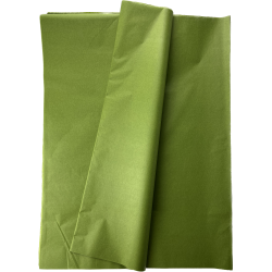 Silkepapir - Oliven gr�n / Moss green - 50x75cm - 480 ark