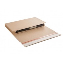 Rulleomslag med klb til LP/Vinyl plader - 320x320x80mm - 25 stk.