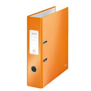 Brevordner Leitz 180 WOW, A4 80 mm orange - 10 stk