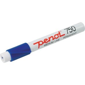 Marker Penol 750 bl� sprittusch - 10 stk.