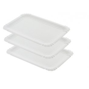 Plsebakke hvide, bionedbrydelig, 13x20 cm - 250 stk