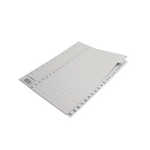 Register A4 1-20, gr plast - 10 stk