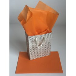 Silkepapir orange 50x75 cm. 480 ark
