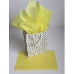 Silkepapir Light Yellow 50x75 cm. 480 ark 