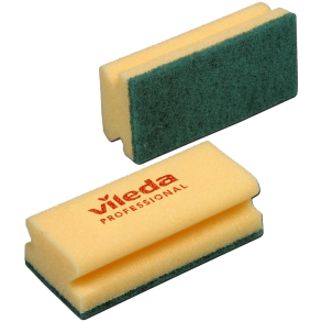 H�ndskuresvamp Glitzi gr�n, med greb - 1 stk