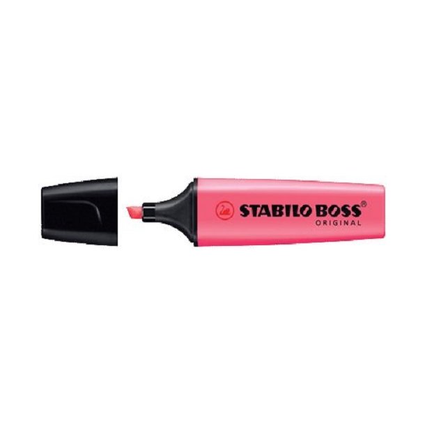 Tekstmarker Stabilo Boss, Pink - 10 stk.