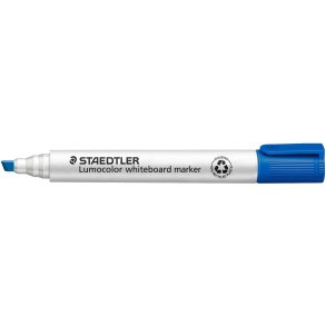 Whiteboard marker bl� m. skr� spids - Staedtler nr. 351B-3 - 10 stk.
