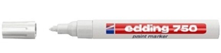 Edding Paintmarker 750 hvid - 10 stk