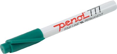 Penol 777 sprittusch - 1 mm spids,  grÃ¸n - 20 stk.