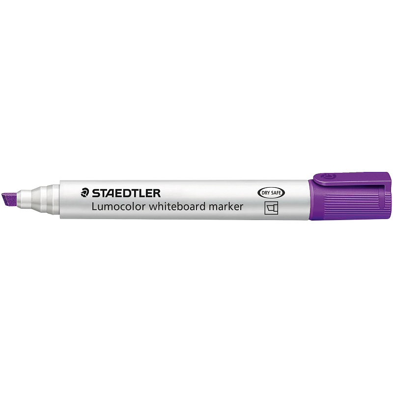 Whiteboard marker violet skrÃ¥, Staedtler 351B-6 - 10 stk