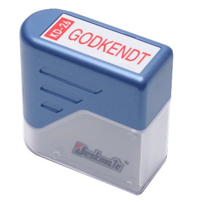 Stempel Deskmate Godkendt, KS-26 - 1 stk